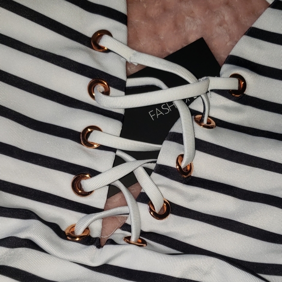 2/$20 SWIM - Stripe Swimsuit - Picture 4 of 9